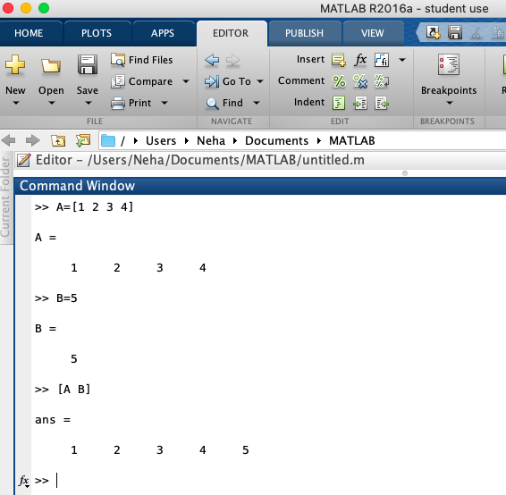 Concatenate, Inverse, Determinant, RREF; Special Matrices, Matrix ...